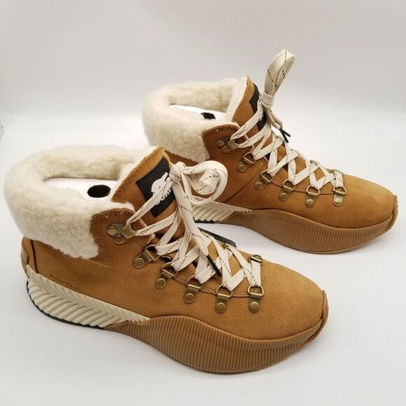 SOREL x Prana Out N About III Conquest Waterproof Boots Size 8 Brown Suede - Picture 4 of 13